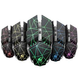 X11 Wireless Mice Gaming Mouse Rechargeable 2.4G Wireless Silent LED USB Optical Ergonomic Surfing Mouses For Laptop/PCH73Y