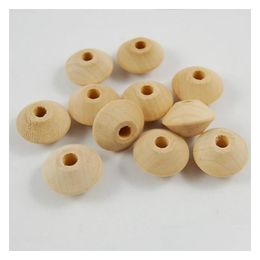 Wood 50Pieces 22 X1M Natural Color Round Space Wooden Beads Jewelry Accessories For Diy Childrens Abacus Loose Drop Delivery Dhxbb