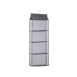 Storage Bags Hand Bag Organiser Closet Small Purse Holder Organisation 6 Compartments Foldable Design Breathable Material For Adult