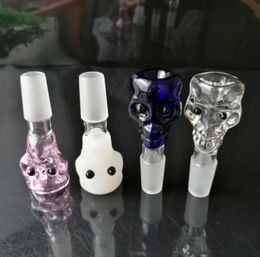 Smoking Pipes bongs Manufacture Hand-blown hookah Skull alveolar head