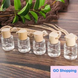 Perfume Bottle Pendant Ornament Air Freshener for Essential Oils Diffuser Fragrance Empty Glass Aromatherapy Hanging Auto Ornaments Decor Accessories