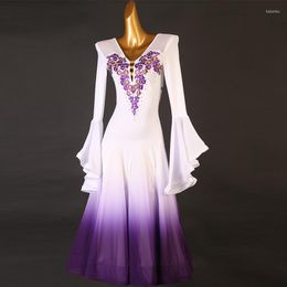 Stage Wear 2023 Woman Ballroom Waltz Modern Dance Dress Competition Standard Dancing Clothes MQ400