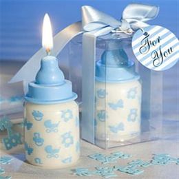 Whole - Arabic wedding favors Pink Baby Bottle Candle Favor with Baby-Themed Design 20PCS LOT for baby shower and baby gift We282Y