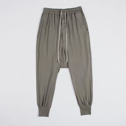 Men's Pants 2023 Spring Pure Colour Casual Men Trousers Men's Streetwear Techwear Clothing