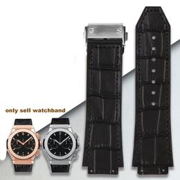 Watch Bands Watchband for BIG BANG 26*19mm Waterproof Men's Watch Strap Chain Watch Rubber Genuine Leather Bracelet 230607