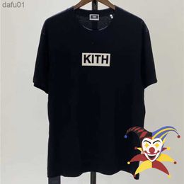 White Black KITH Box T Shirt Men Women T-shirt Streetwear Top Tees L230520