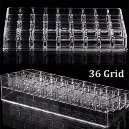 Sets Acrylic Tattoo Ink Holder Stand 1pcs Permanent Tattooing Pigment Liquid Storage Lipstick Case Container Makeup Supplies 36 Grid