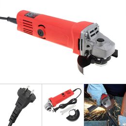 Equipment 220V 12000rpm Compact Electric Angle Grinder 100mm Power Tool with Protective Cover for Grinding/Cutting/Polishing/Rust Removal