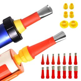 Kitpistool 22pcs Stainless Steel Caulking Caulk Nozzle Applicator Finisher Glue Silicone Sealant Finishing Tool Kitchen Bathroom Sink Joint