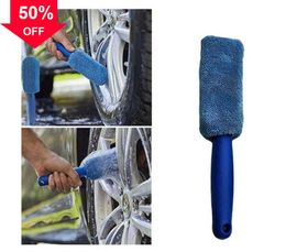 1PC Car Wash Detailing Car Cleaning Brush Microfiber Wheel Rim Brush For Car Trunk Motorcycle Auto Detailing Brush