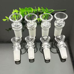 Smoking Pipes bongs Manufacture Hand-blown hookah Transparent 2-wheel funnel glass bubble head