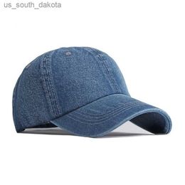Men Denim Baseball Cap Hat Blank Dad Caps Men Cool Cap Casual Denim Jeans Wear Blank Cap Men Cool Hat Caps for Men Dad L230523