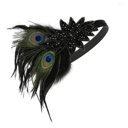 Bandanas Prom Headpiece Party Headband Peacock Hair Accessories Hairband Banquet Headbands