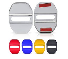 4PCS Car Accessories Styling Door Lock Cover For Mercedes Benz AMG W213 Aluminium alloy Decorative Protection Case Car stickers