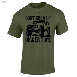 Don't Grow Up Just Buy Bigger Toys Men T-shirt Funny 4X4 Off Road Mudding Men's Cotton O Neck TShirt L230520