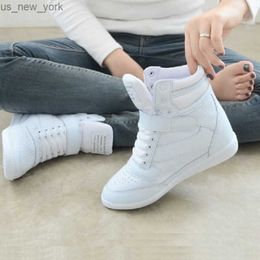 Women Sneakers 2018 Women Casual Shoes Platform Hidden Increasing Sneakers Breathable Leather Shoes High Top White Sneakers L230518