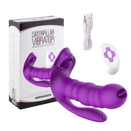 Licking Sucking Vibrator Sex Toys for Women 10 Mode Vibrating Anal Vagina Clitoris Stimulator Wearable Oral Tongue Adult 18