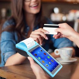 Bluetooth Printer Multi-Function Pos Built-in Thermal For Restaurant Gas Station Blue 110-240V