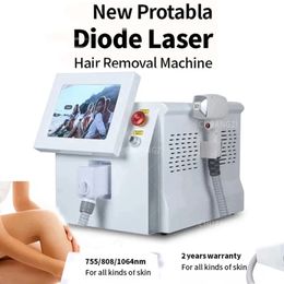 New Portable 808nm 755nm 1064nm Three Wavelength Diode Laser Hair Removal Machine 20 Million Shots with CE Suitable for Any Skin