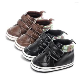 First Walkers Born Baby Boy Shoes PU Leather Casual For Anti Skid Cotton Soft Sole Toddler Infant Wlaker