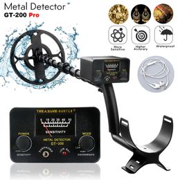 Industrial Metal Detectors GT200 Pro Metal Detector High Sensitivity Underground Iron Metal Gold Detector De Matales Adjustable Treasure Search 230606