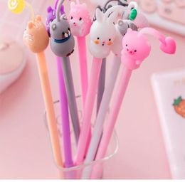Creative Smooth Mouse Colourful Cartoon Office Supplies Gift Gel Ink Pen Multi-function School Stationery