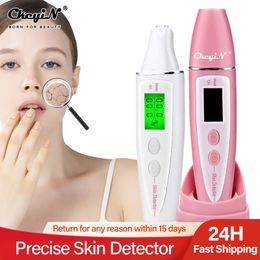 Face Massager Precise Detector LCD Digital Skin Oil Moisture Tester for Care with Bio technology Sensor Lady Beauty Tool Spa Monitor 230607