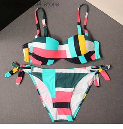 Women's Swimwear Women Color Block Monokini Sexy Two Piece Swimsuit Push Up Swimwear Bodysuit Bathing Suit Swim Wear 2021 T230607