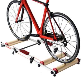 Outdoor Gadgets Bike Roller Trainer MTB Road Cycling platform trainer Adjustable Riding Platform Aluminium Alloy Mute Indoor Exercise Home Gym 230607