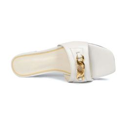 New Arrival Women Sandals Sunset Flat Comfort Mules Padded Front Strap Slippers Fashionable Slides V557#