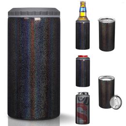 Water Bottles 16oz Keep Cold Vacuum Cup Insulated Stainless Steel Bottle Suit For Slim Can Standard And Beer
