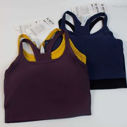 Lu Align Lu Women Fitness Yogas Bras Bras Bodybuilding Tops пробегают быстро сухой жилет йоги со съемным нижним бельцом.