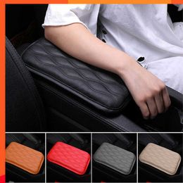 Upgrade Leather Car Armrest Mat Auto Armrests Storage Box Mats Anti Scratch Dust-proof Cushion Pads Cover Protector Interior Decoration