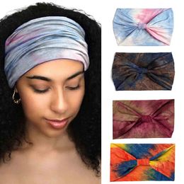 Breathable Tie Dye Cycling Yoga Sport Sweat Headband Women Sweatband For Men Women Yoga Hair Bands Head Sweat Bands Safety