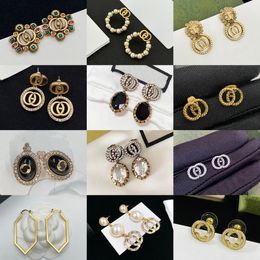 wholesale Hot Sale High quality Earrings Designer Luxury Women Fashion Earrings Designer Vintage Letter G Studs Top Quality Engagement Earring For Lady Wholesale