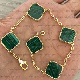 designer bracelet clover bangles for women trendy 4 leaf gold Jewellery luxury Agate Shell Vintage Stainless Steel elegant party Accessory Jewellery designers charms