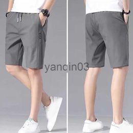 Men's Shorts Men's Sports Shorts Solid Colour Straight Pattern Loose Type Summer Elastic Waist Drawstring Casual Shorts Jogging Pants For Male J230608