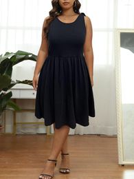 Plus Size Dresses Finjani Women's Cami Dress Summer Solid Flared Hem 2023Elegant Very