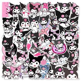 Kids' Toy Stickers 50 Cute Cartoon Kuromi Notebook Skateboard Suitcase Water Cup Doodle Decorative Stickers Children's Holiday Gifts 230608