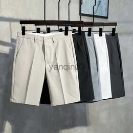 Men's Shorts Men Summer Shorts Korean Fashion Business Shorts Casual Chino Shorts Office Trousers Cool Breathable Summer Clothing Solid Colour J230608