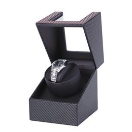 Carbon Motor Shaker Watch Winder Holder Display Automatic Mechanical Watch Winding Box Jewellery Automatic Watch EU US UK AU 2020 CX289T