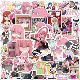 Kids' Toy Stickers 1050pcs Anime Bocchi the Rock Pink Girl Sticker Motorcycle Car Bottle Phone Luggage Guitar Skateboard Laptop Graffiti Stickers 230608