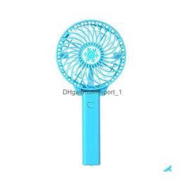 Party Favour Fashion Mini Fan Portable Usb Battery Ventilation Foldable Air Conditioning Fans Cooler Operated Hand Held Cooling Drop Dhqcm