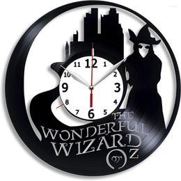 Wall Clocks The Wonderful Wizard Of Oz Company Handmade Record Clock Brand Logo Poster Unique