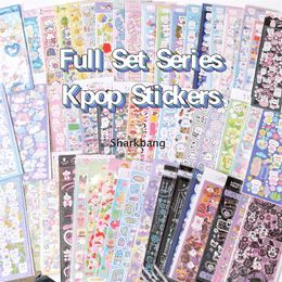 Notepads Sharkbang 4PCS 6PCS 8PCS Full Set Series Stickers Kpop Idol Postcards Korean Journal Scrapbook Decorative Materials 230607