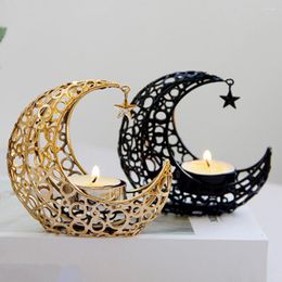 Candle Holders Holder Hollow-out Design Rust-proof Desktop Candlestick Burner Tealight Decor