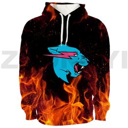 Men's Hoodies Sweatshirts Mr Wolf Beast Lightning Cat 3D Men Clothing Women Harajuku Anime Clothes Teens Oversized Sweatshirt Japanese Streetwear 230607