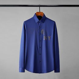 New Cotton Long Sleeve Male Shirts Luxury Personality Printed Four Seasons Casual Mens Dress Shirt Slim Fit Party Man Shirts 4XL