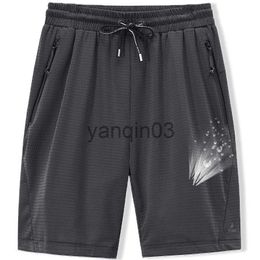 Men's Shorts Large Men's Shorts Mesh Elastic Summer Breeches 8XL 6XL Big Size Clothing Nylon Black Grey Spandex Sweat Shorts Plus Size Shorts J230608