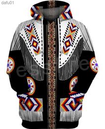 Tessffel Indian Native culture Harajuku Casual Colourful Tracksuit New Fashion 3DPrint Unisex Hoodie/Hoodies/Jacket Men Women s-2 L230520